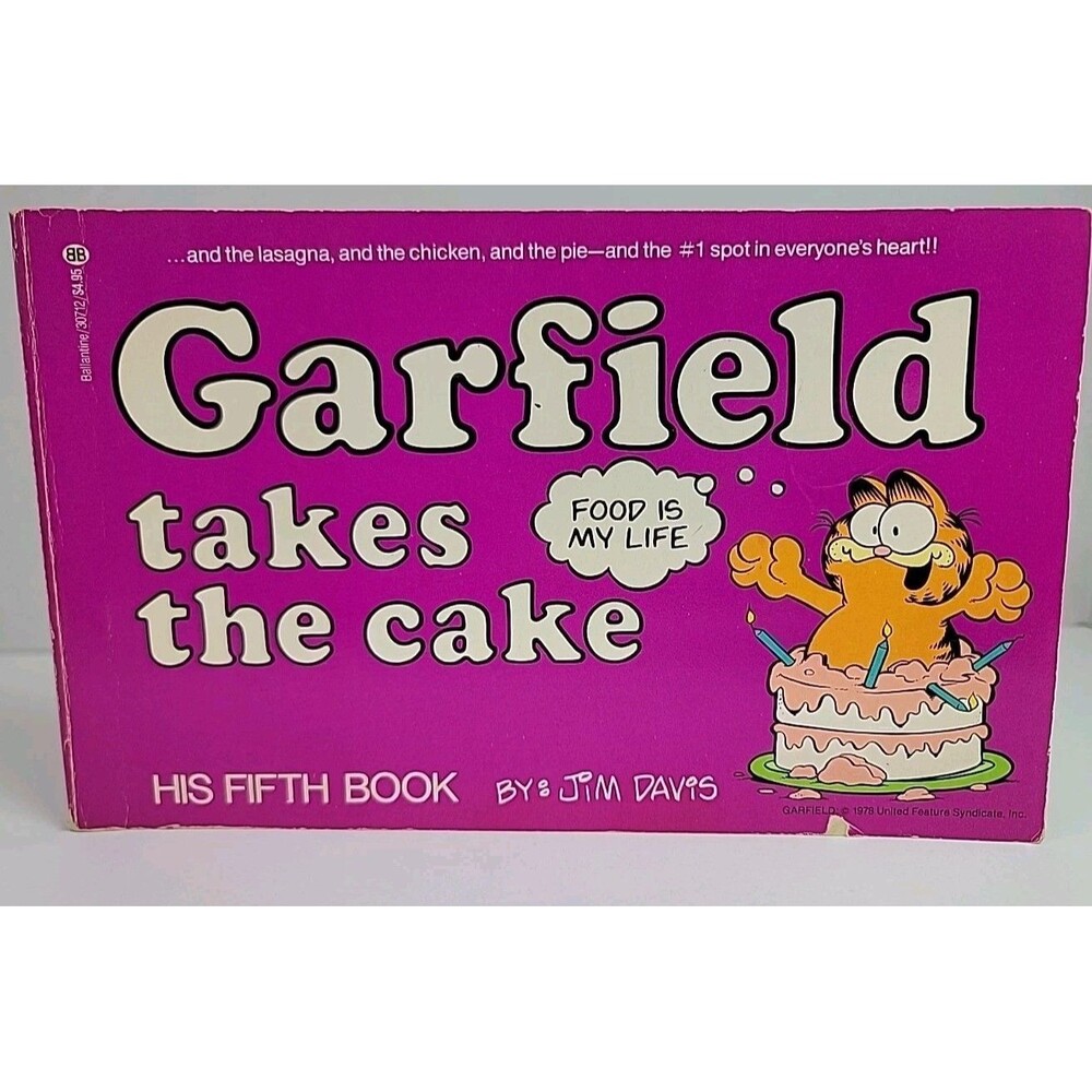 1982 Garfield Takes The Cake By Jim Davis His Fifth Book Very Collectable